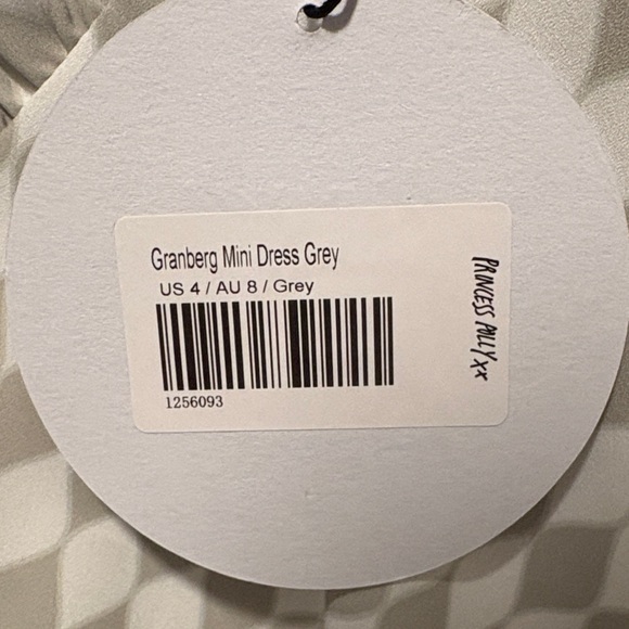 Princess Polly Granberg Mini Dress Grey Checkered - Picture 2 of 3